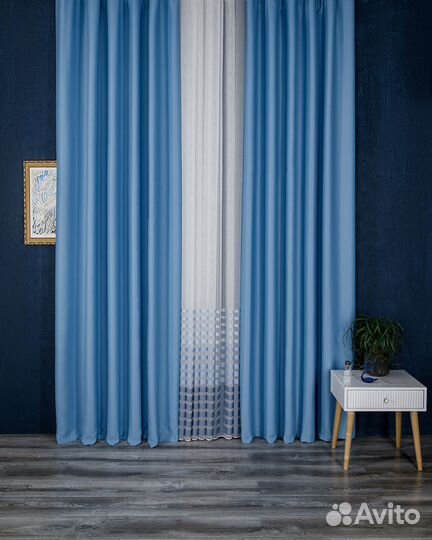 Портьеры блэкаут Марсель шторы готовые и на заказ