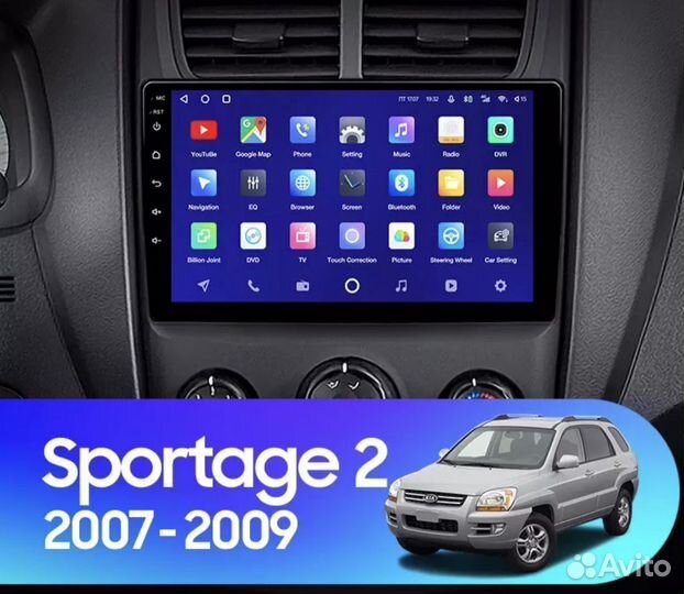 Штатная магнитола Kia Sportage 2 2007-2009 1-16