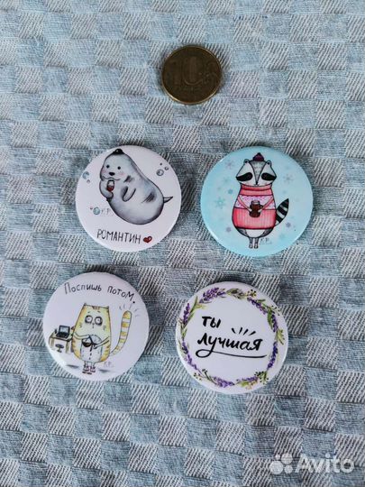 Значки круглые