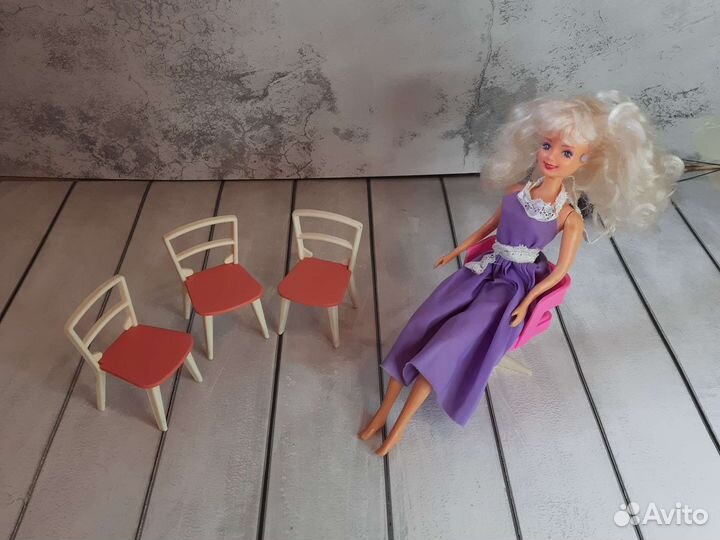 Мебель Барби 4 стула цена за все 90-х ретро