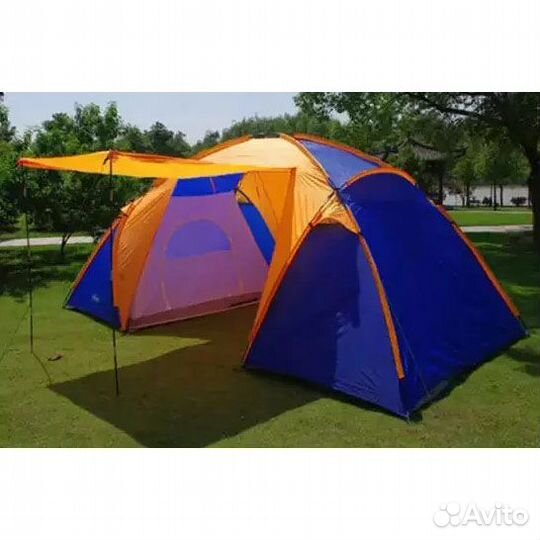 Палатка (150+150+150)*220см 4-х мест XR-1805 /1455