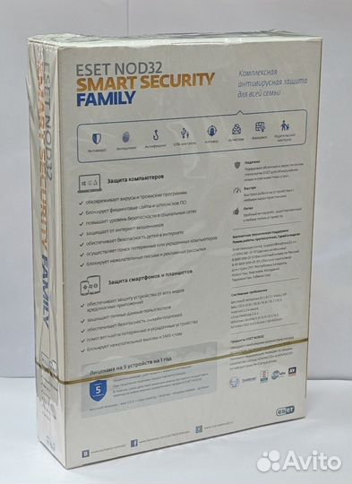 Антивирус eset NOD32 SMART Security family