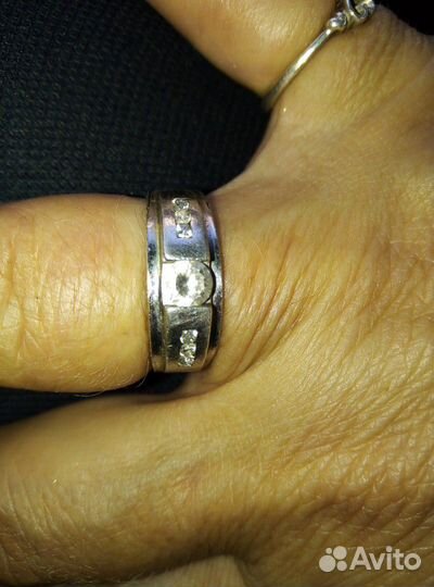 Кольцо серебро