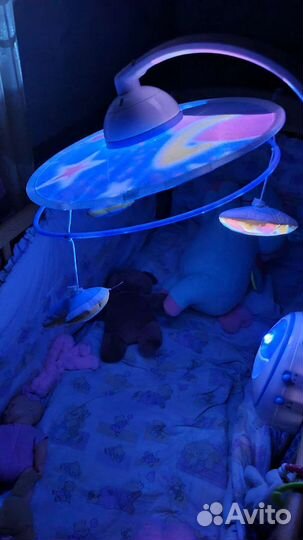 Мобиль chicco с проектором волшебные звезды