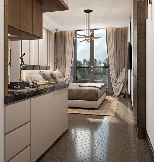 Квартира-студия, 40,1 м² (Грузия)