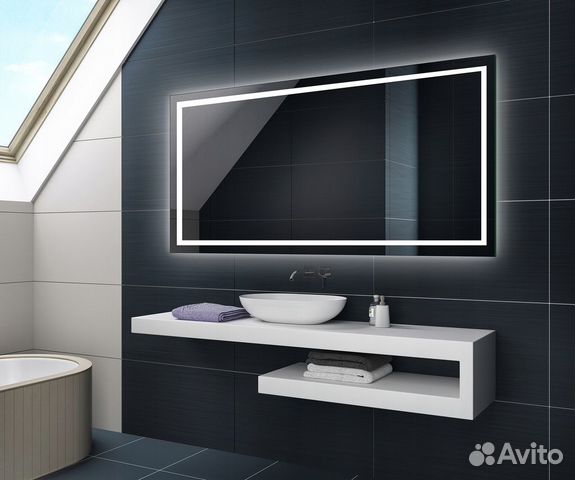 Зеркало с прямой подсветкой размер 70*150см