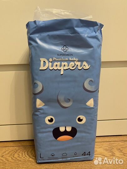 Подгузники supergreen diapers