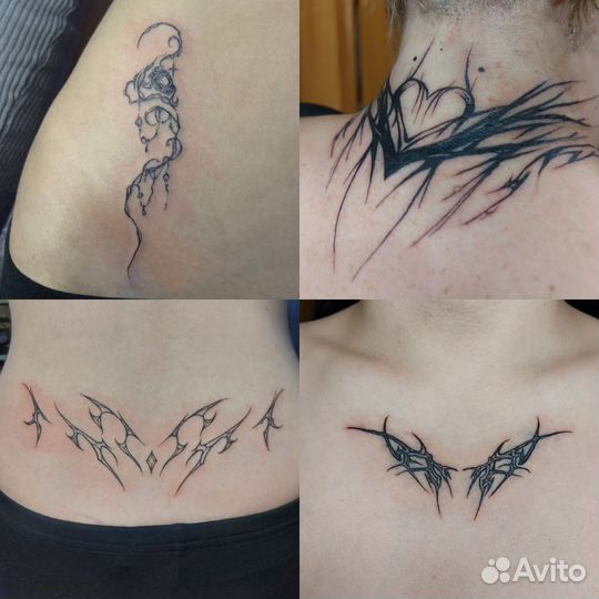 Тату мастер, татуировка, модель