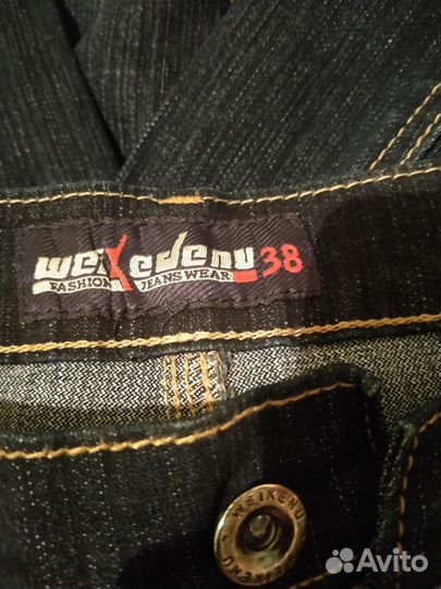 Джинсовый мужской новый костюм