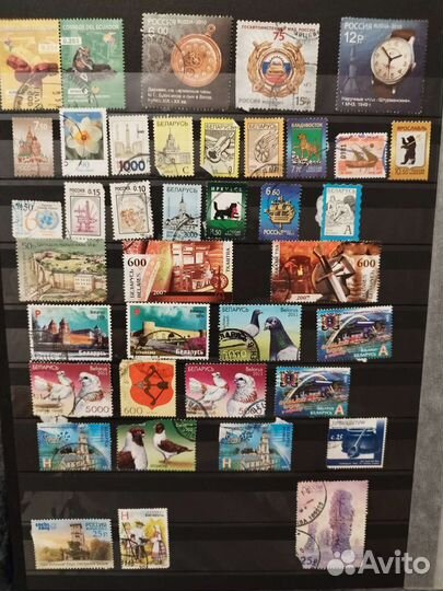 Почтовые марки (Россия, Беларусь, Казахстан)