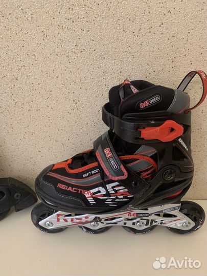 Ролики детские раздвижные Reaction Rainbow