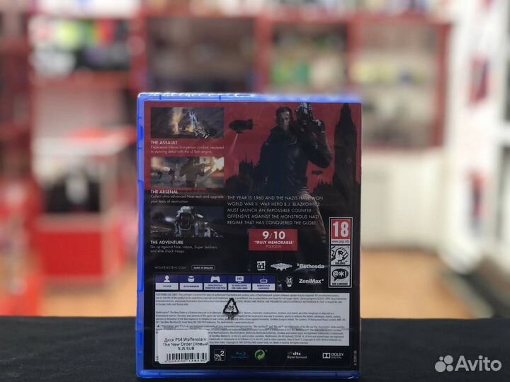 Диск PS4 Wolfenstein: The New Order(Новый) RUS SUB