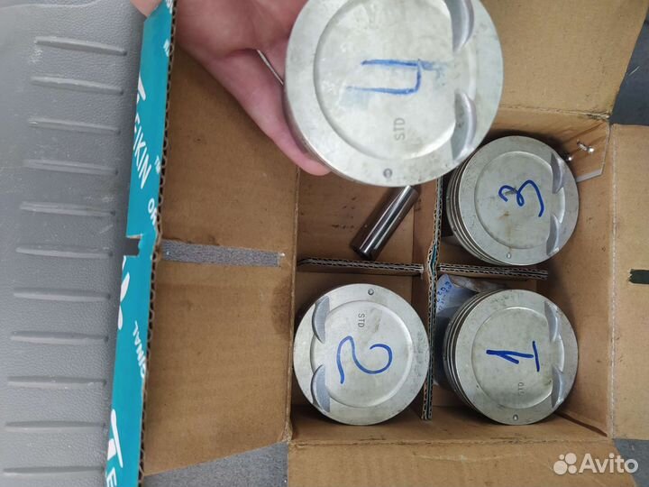 Поршень kia rio и кольца поршневые