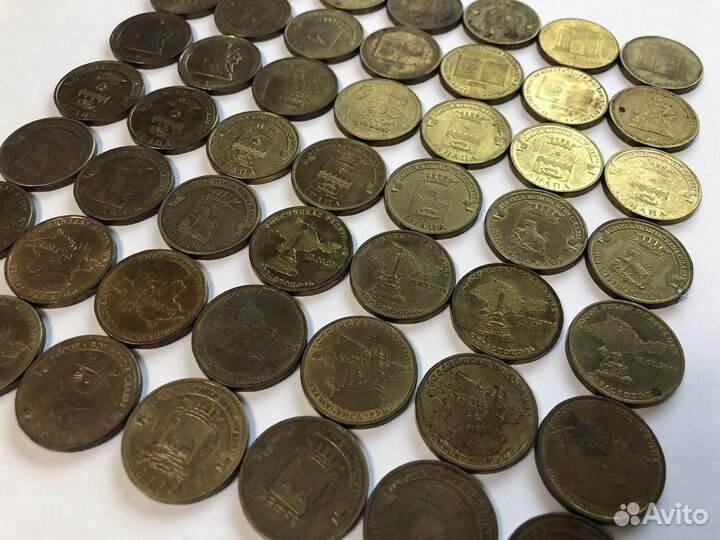 Юбилейные монеты России номиналом 10 р