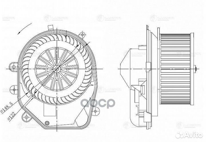 Мотор печки VW passat B5 (96) /audi A4 (94) A