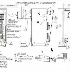 Котел кчм-5-К " Комби"