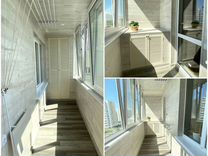 Обшивка балконов и лоджий + остеклени�е окон