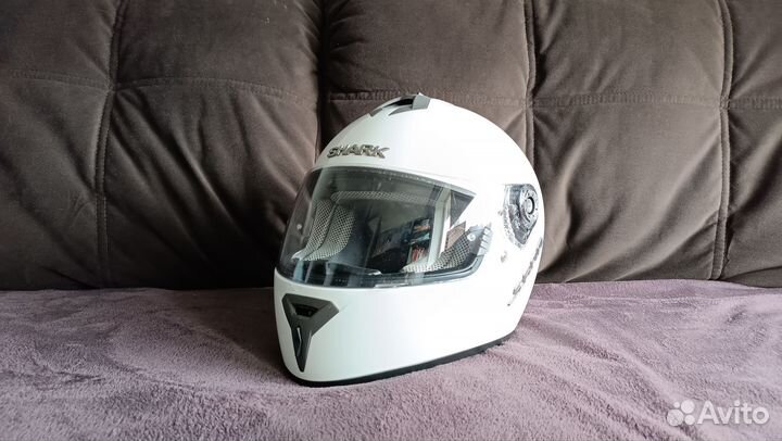 Мотошлем Shark Ridill Blank, цвет Белый