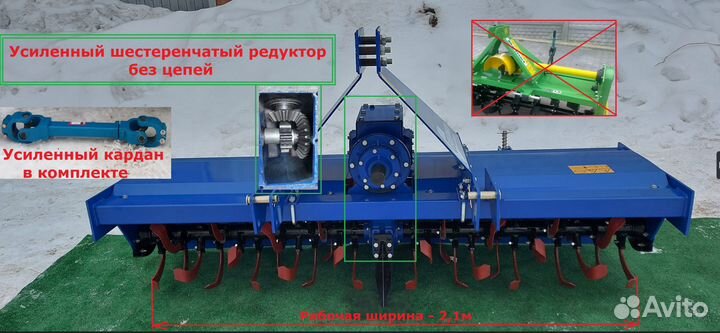Почвофреза ВАШ ТРАКТОР ФРН-210, 2023