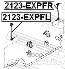 Тяга стабилизатора передняя правая 2123-expfr