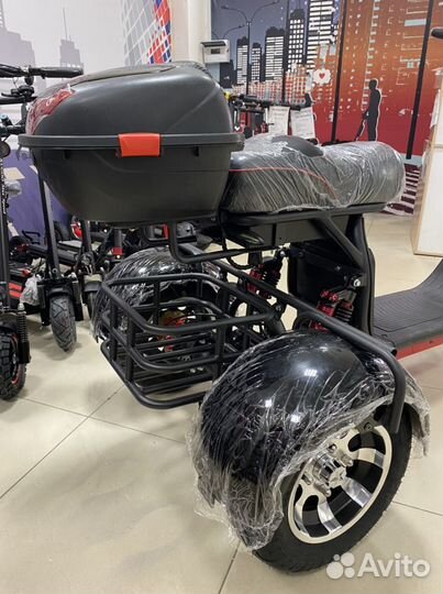 Электроскутер citycoco White Siberia PRO trike