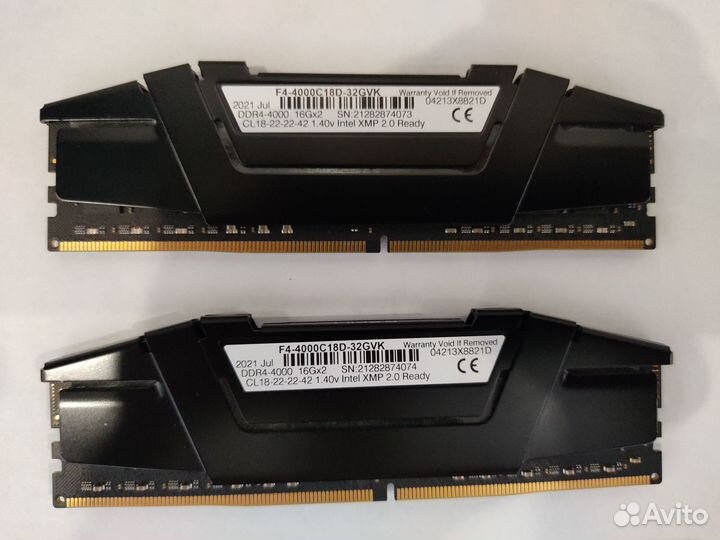 G.Skill DDR4 32Gb 4000Mhz Ripjaws V Black