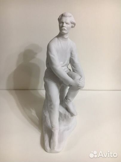 Статуэтка фарфоровая лфз, бисквит, СССР. Горький М