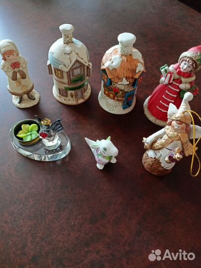 Подарки ангел, колокольчик, фигурка, свеча