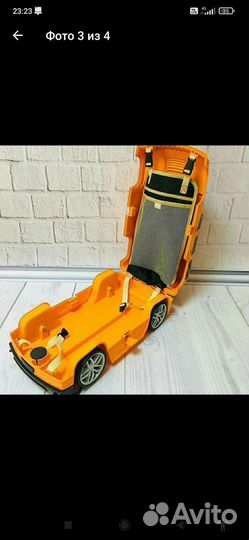 Детский чемодан машинка