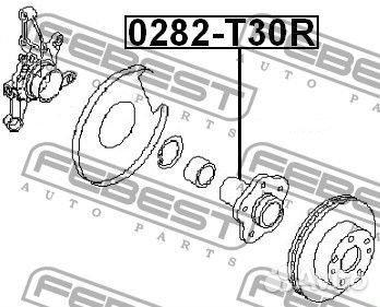 Ступица задняя без подшипника