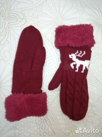 Шапка+шарф, варежки в подарок