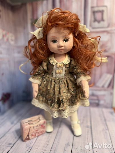 Интерьерная текстильная кукла ручной работы