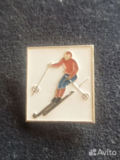 Значок СССР. Слалом