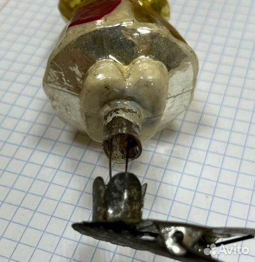 Ёлочная игрушка Мальчик с лопаткой стекло 50-60 г