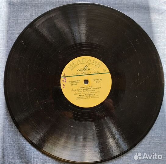 Пластинки для патефона