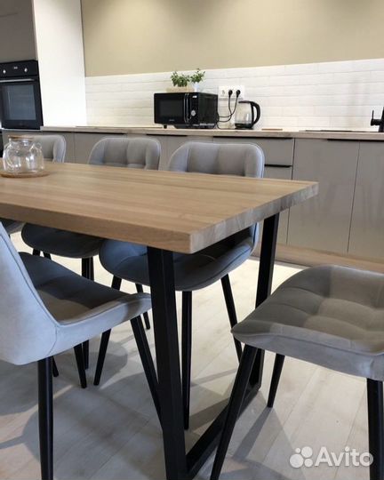 Стол лофт из ясеня