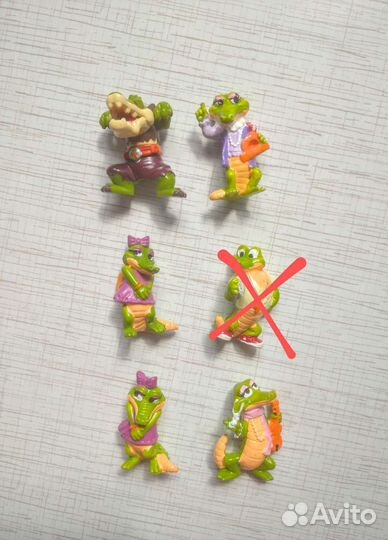 Крокодилы игрушки из Киндер сюрприза