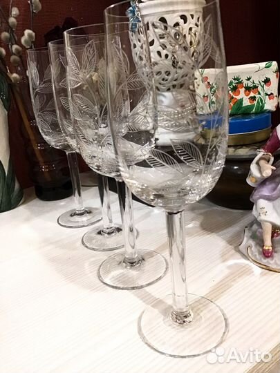 Фужеры хрустальные СССР