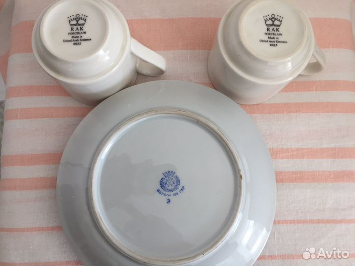 Чашечки кофейные, масленка