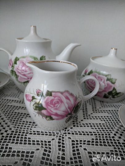 Сервиз чайный Дулево Розы 1986 год