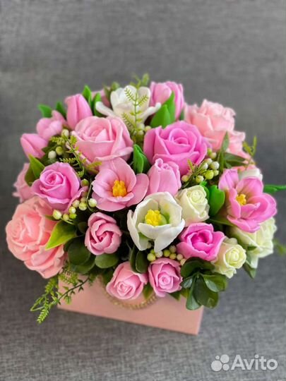 Букет цветов из мыла