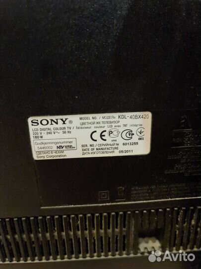 Телевизор Sony KDL-40BX420