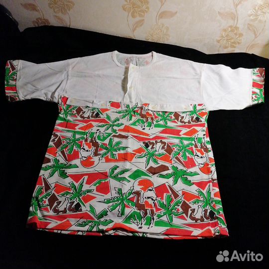 Футболка гавайская винтажная 46-48р-р СССР