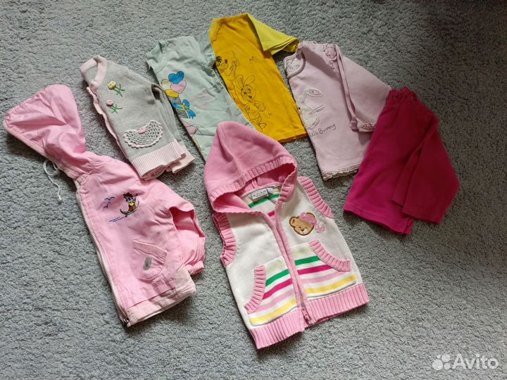 Вещи пакетом на дев. 80рост