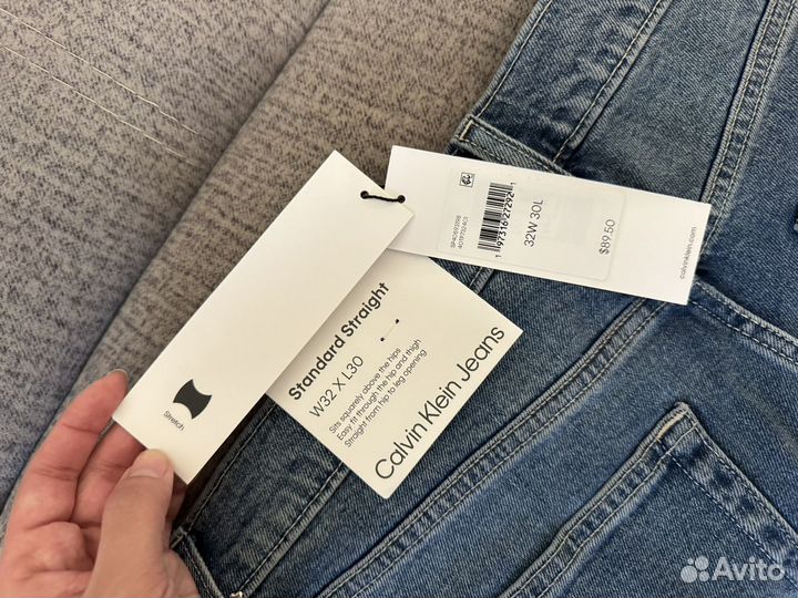 Мужские джинсы синие calvin klein