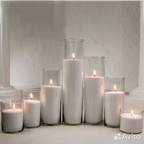 Насыпные свечи в колбах