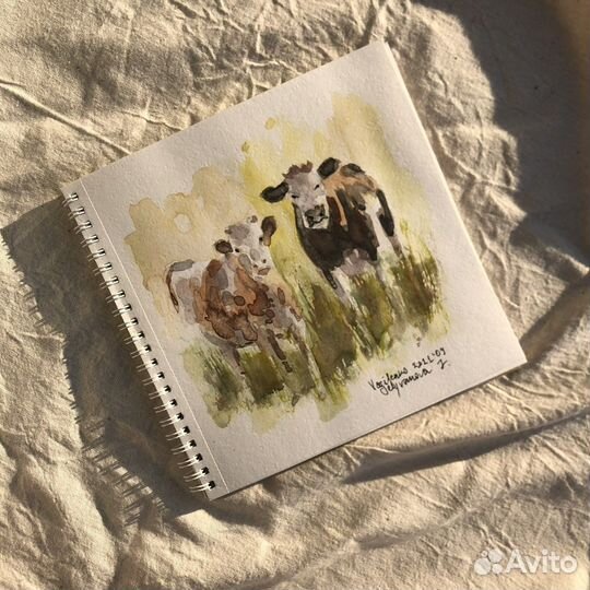 Акварельный диптих 