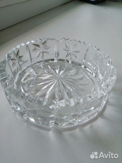 Пепельница, хрусталь