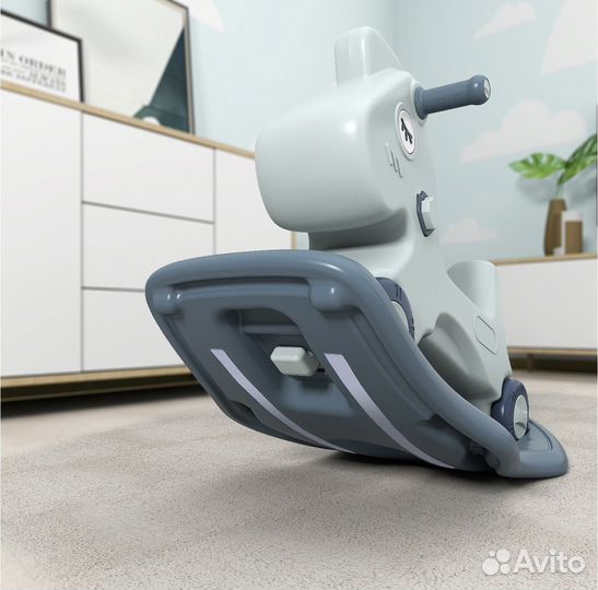 Лошадка качалка беговел Unix Kids