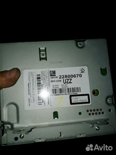 Штатное головное устройство Opel Astra J